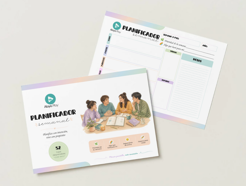 Planificador semanal Alaya Play para organizar prioridades y tareas de la semana