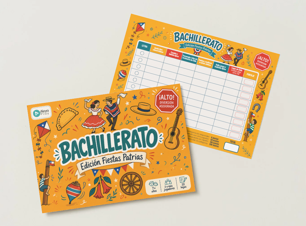 Bloc Bachillerato Edición Fiestas Patrias Alaya Play, incluido en el Pack Fiestas Patrias