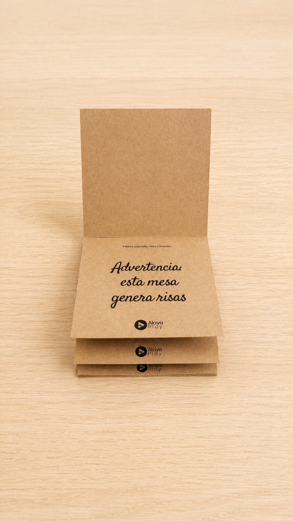 Posavasos desechables Alaya Play, incluidos en el pack Sobremesa