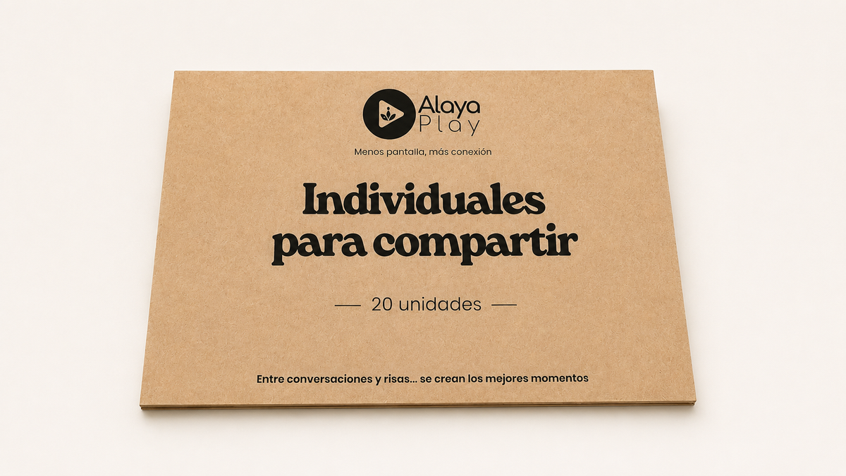 Individuales desechables Alaya Play, ideales para compartir en familia