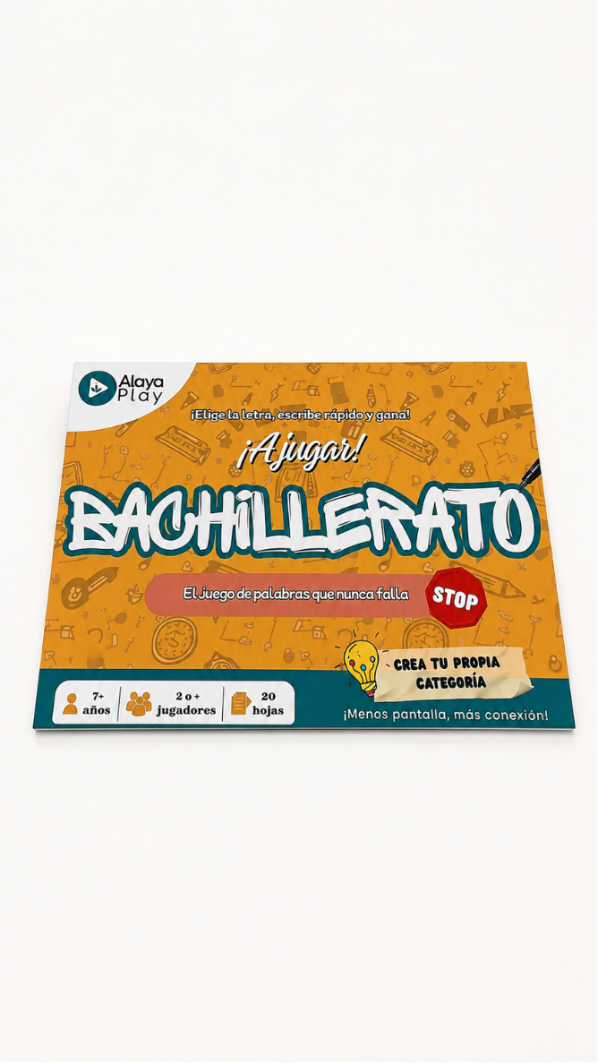 Detalle del bloc de hojas de puntaje del juego Bachillerato Alaya Play